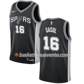 Maillot Basket San Antonio Spurs Pau Gasol 16 Nike 2017-18 Noir Swingman - Homme